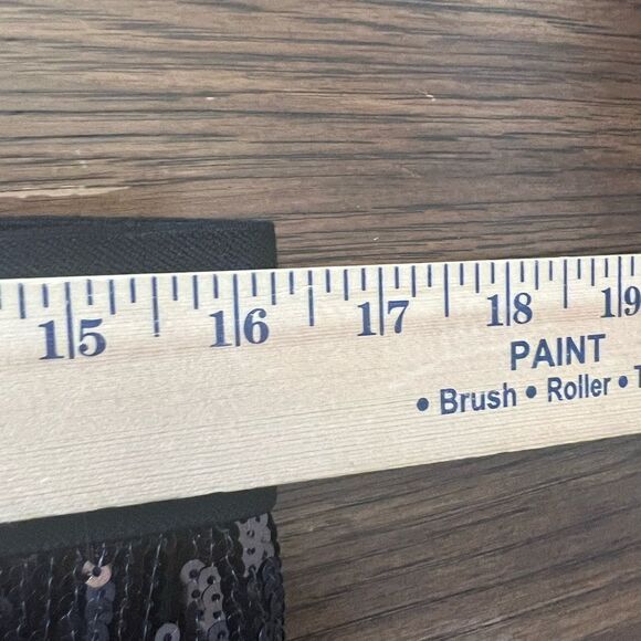 NWT Karen Kane sequined skirt in Beautiful Brown Bronze color w stretch waist. M - Picture 7 of 11